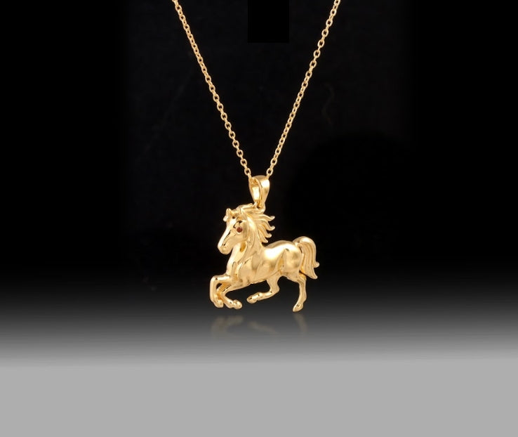 Eternal Gallop Necklace- 925 Sterling Silver