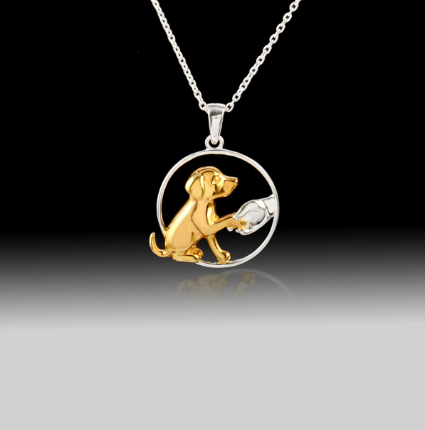 Paw of Promise- 925 Sterling Silver 18k Gold Plated