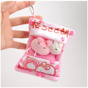Bunny Plushies Pudding Bag Key Chain 