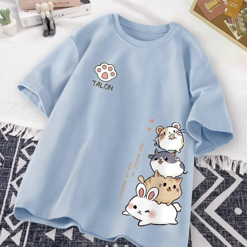 Cute Animal Stack T-Shirt 