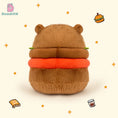 Load image into Gallery viewer, Capybara Hamburger Plushie 

