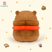 Capybara Hamburger Plushie 