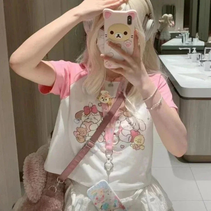 Kawaii Hearts Club Animals T-Shirt 
