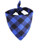Cotton Plaid Dog Bandanas