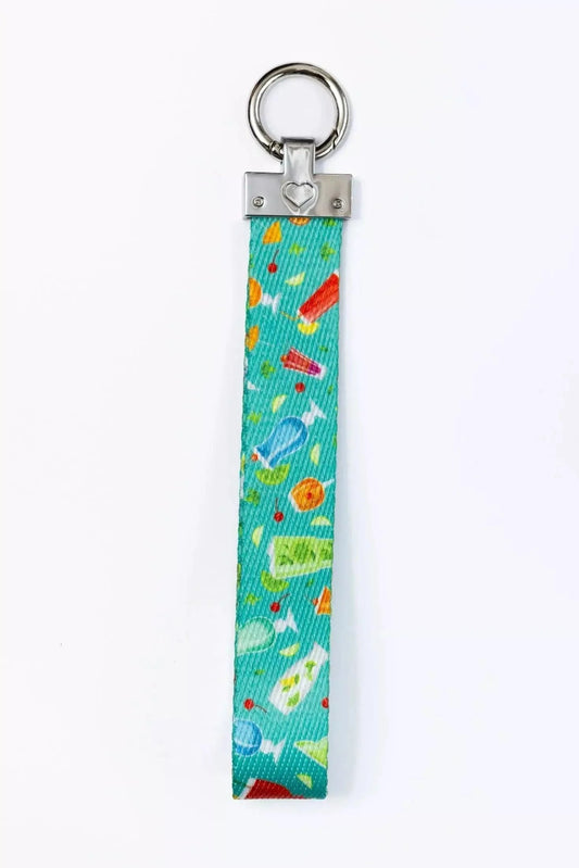 Seaside Sips Wristlet Keychain - Southlake Paws