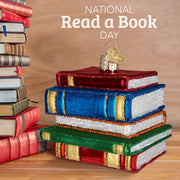 Stack Of Books Ornament