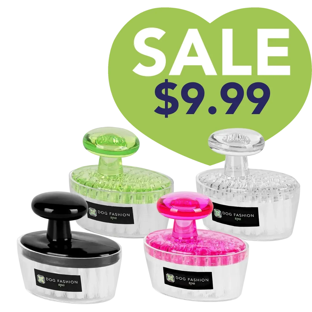 Set of 4 Face and Paw Brush by Dog Fashion Spa