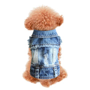Frayed Denim Dog Jacket