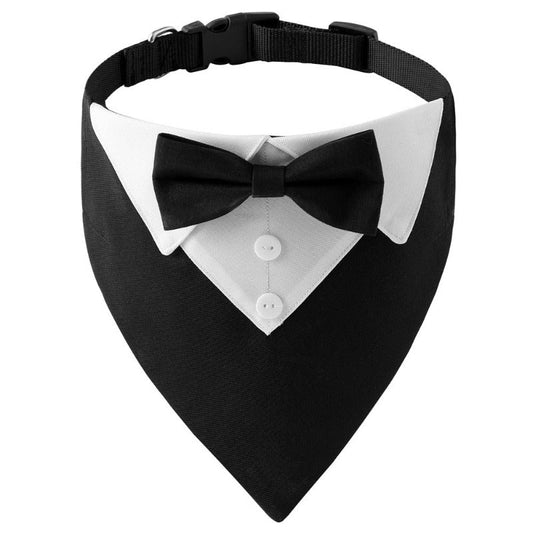 Dog Tuxedo Bow Tie Collar