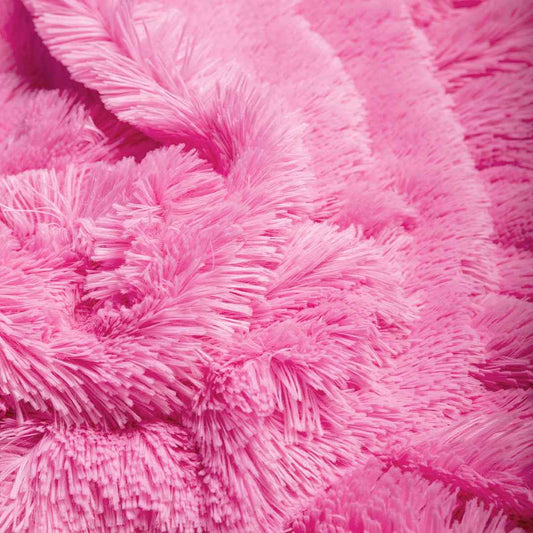 Hello Doggie Shag Throw Handmade blanket