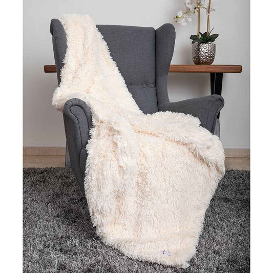 Hello Doggie Shag Throw Handmade blanket