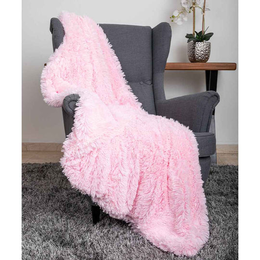 Hello Doggie Shag Throw Handmade blanket