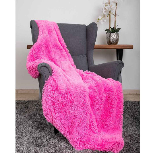 Hello Doggie Shag Throw Handmade blanket