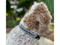 Load image into Gallery viewer, Fishtail Hand Braided Dog Collar in Black & Smoke - Southlake Paws
