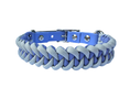 Load image into Gallery viewer, Fishtail Hand Braided Dog Collar in Lavender & Smoke - Southlake Paws
