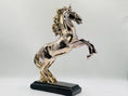 Load image into Gallery viewer, Silver & Lilac Horse Statue
