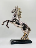 Load image into Gallery viewer, Silver & Lilac Horse Statue
