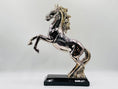 Load image into Gallery viewer, Silver & Lilac Horse Statue
