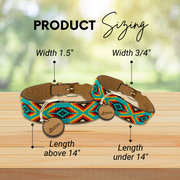 Bahamas Sambboho dog collar (with center D-ring)