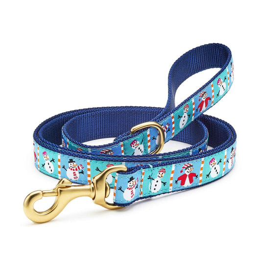 Up Country Snowman Cast Brass Dog Leash