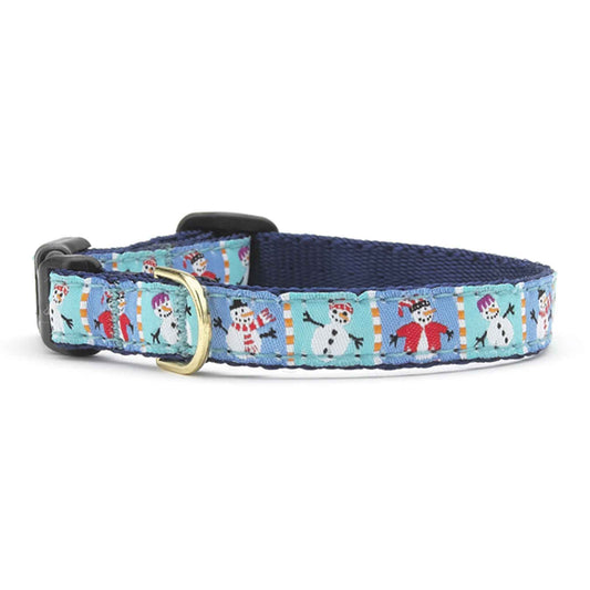 Up Country Snowman Small Breed Dog Collar Made in USA