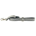 Load image into Gallery viewer, Soho Loft Black & Gray Velvet Essential Dog Leash
