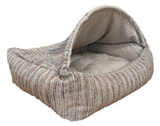 Winter White-Faux Fur Canopy Bed