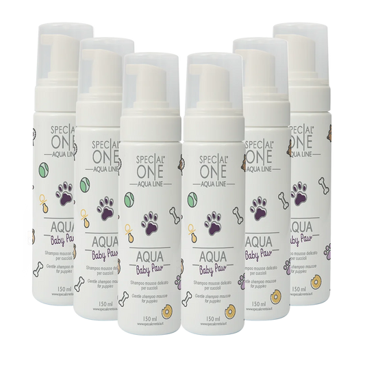 Aqua Baby Paw Foaming Shampoo box of 6 150 ml by Special One professional dog grooming tool Southlake Paws