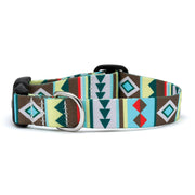 Geo Stripe Printed Dog Collar