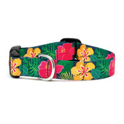 Hibiscus Printed Dog Collar