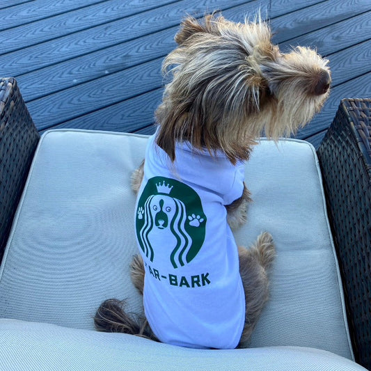 Star-Bark Coffee Dog T-Shirt 