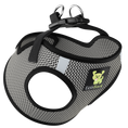 Load image into Gallery viewer, EcoBark Step In Dog Harness - XXXS to Small Breeds- Reflective Soft Mesh Harness for Teacup, Small Dogs and Puppies / Steel Gray
