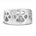 Load image into Gallery viewer, Sterling Silver Wide Band Paw Ring

