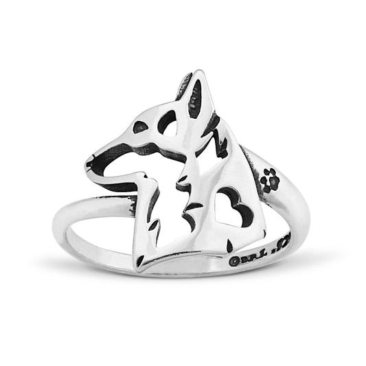Sterling Silver Pembroke Welsh Corgi Ring