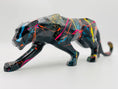 Load image into Gallery viewer, Street Art Cubic Panther Statue
