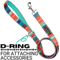 Load image into Gallery viewer, Stripe Dog Leash by EcoBark - Multicolor Padded Comfort Grip Leash - 4ft, 5ft, and 6ft Leash for Small and Medium Dogs

