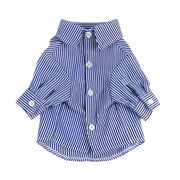 Stripe Long-Sleeve Button-Down Dog Dress Shirt