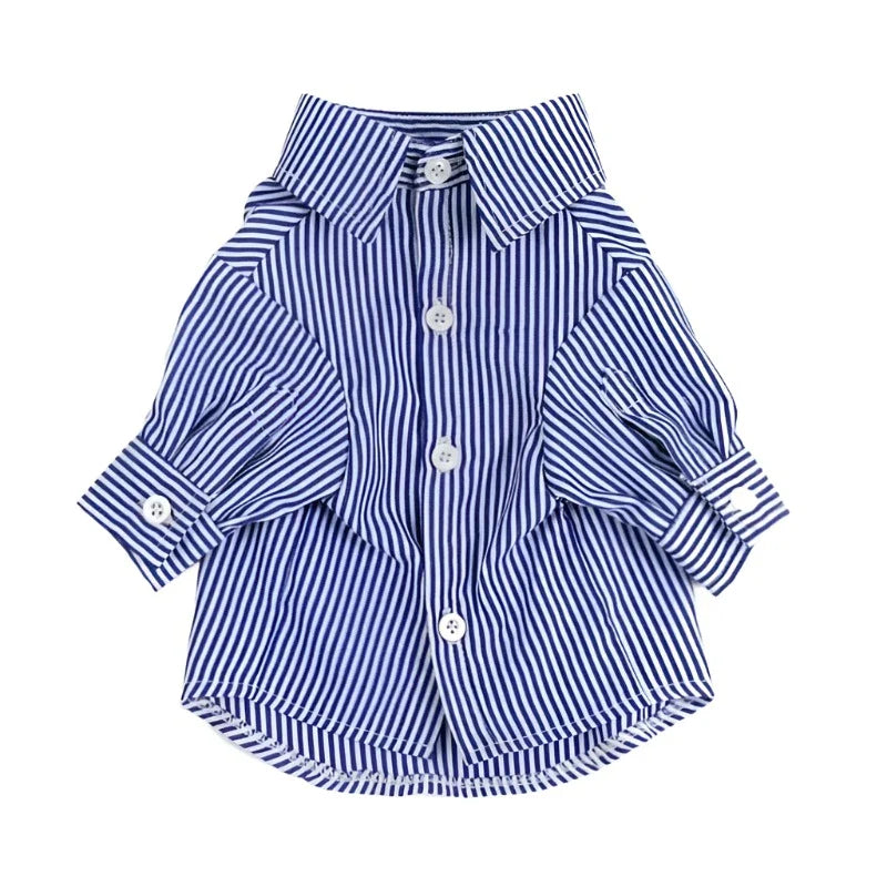 Stripe Long-Sleeve Button-Down Dog Dress Shirt - Southlake Paws