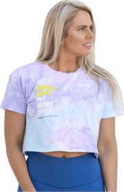 Fitness Goal Crop Tee | Gift for Dog Lovers