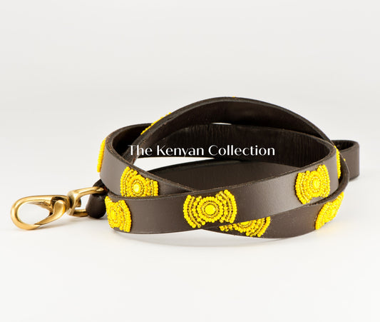 TKC Sunshine Beaded Dog Lead