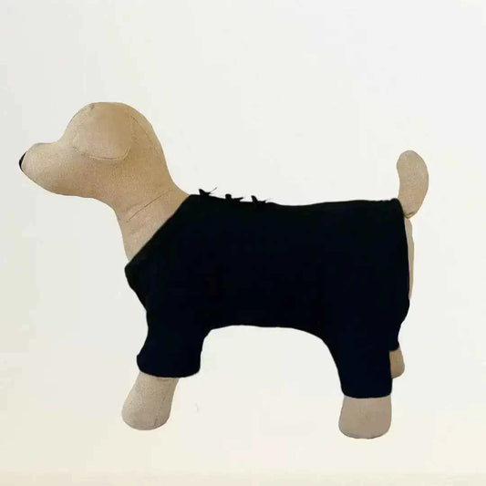 Hello Doggie Sweet Dreams Dog Pajamas Faux Fur Cotton Handmade Handmade in the USA Pet Pajamas