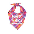 Load image into Gallery viewer, Sweet & Sassy Luxe Flannel Dog Bandana
