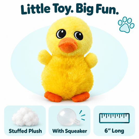 6" Duck Mini Dog Toy
