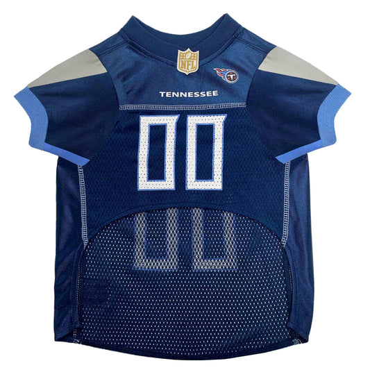 NFL Tennessee Titans Striped Mesh Dog Jersey
