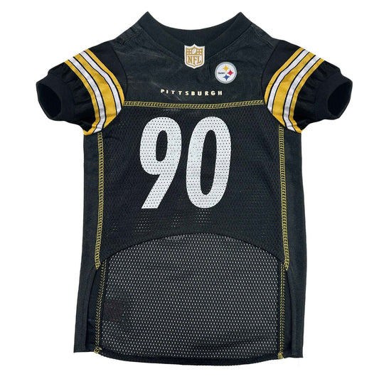NFL Pittsburgh Steelers T.J. Watt Striped Mesh Dog Jersey