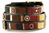 Load image into Gallery viewer, Southlake Paws TKC Topi Belt Standard Width features a colorful, patterned design with decorative accents and a buckle closur
