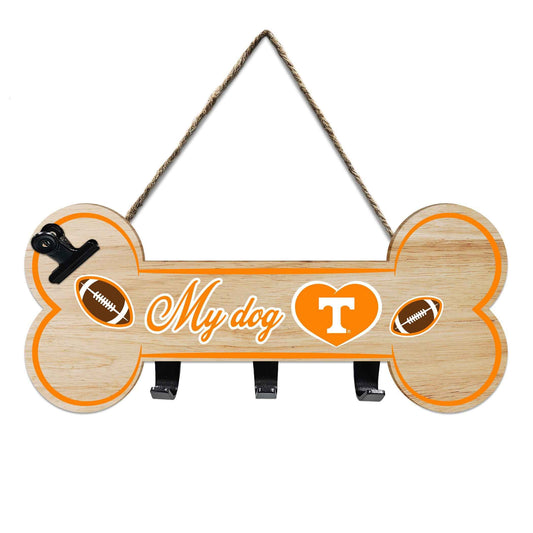 Tennessee Bone Shape Sign With Hooks