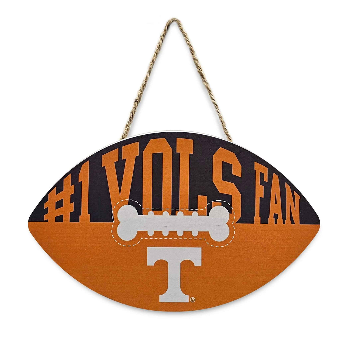 Tennessee Football Shape Sign