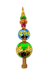 Topaz Sparkling Gem Finial Tree Topper