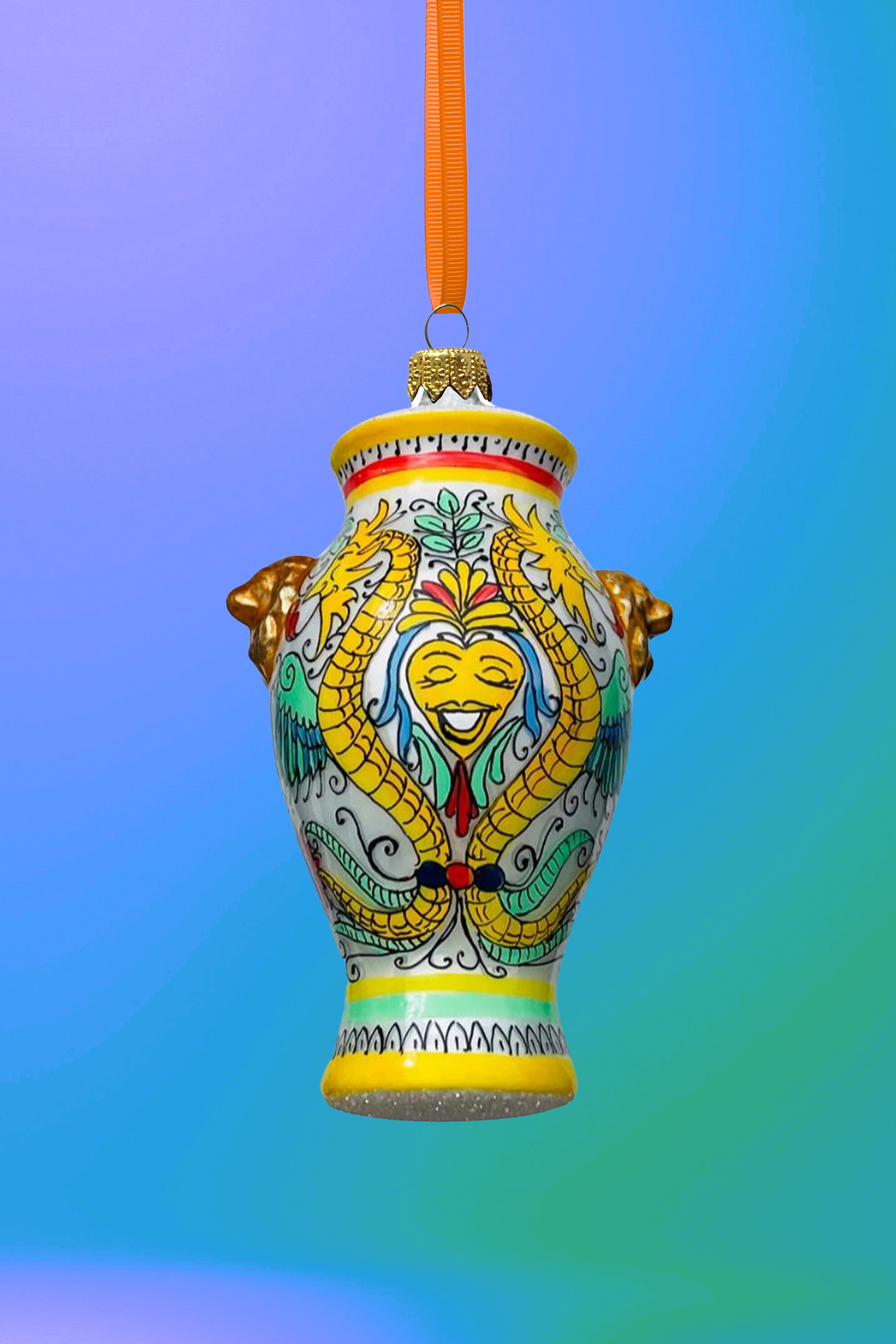 Tramonte Vase Polish Glass Ornament - Southlake Paws
